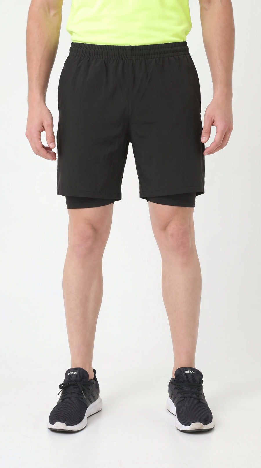 Pantaloneta deportiva negra con ciclista para hombre – Belife