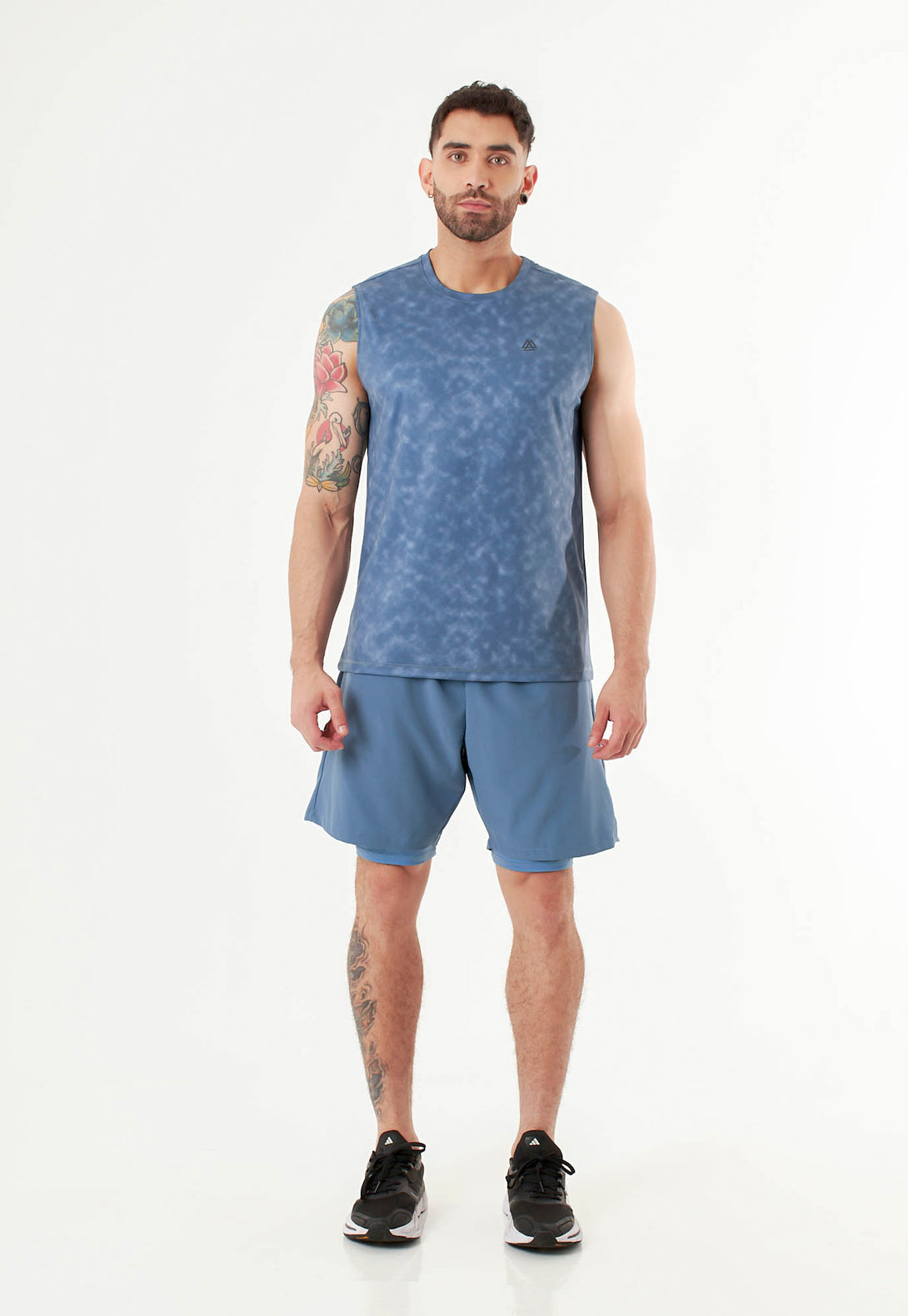 Pantaloneta Azul Hombre Con Ciclista Ropa Deportiva – Belife