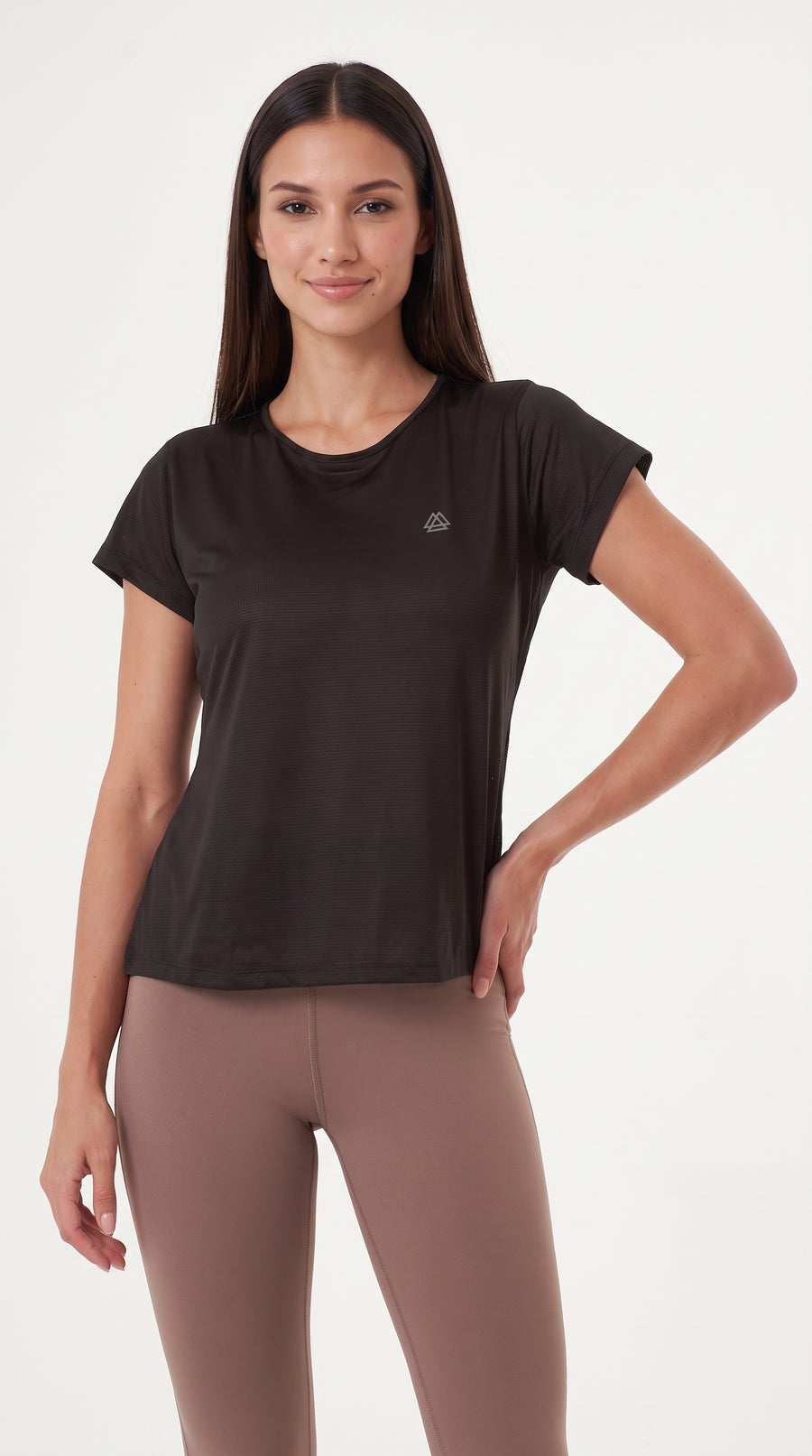 Camiseta manga corta negra para mujer – Belife