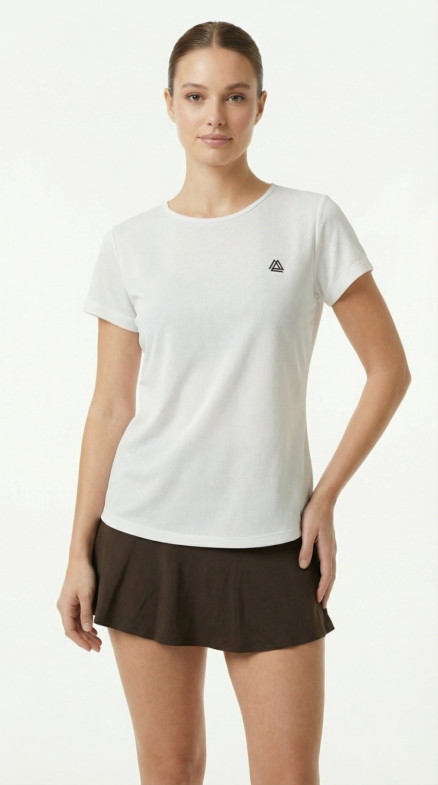 Camiseta deportiva blanca para mujer – Belife
