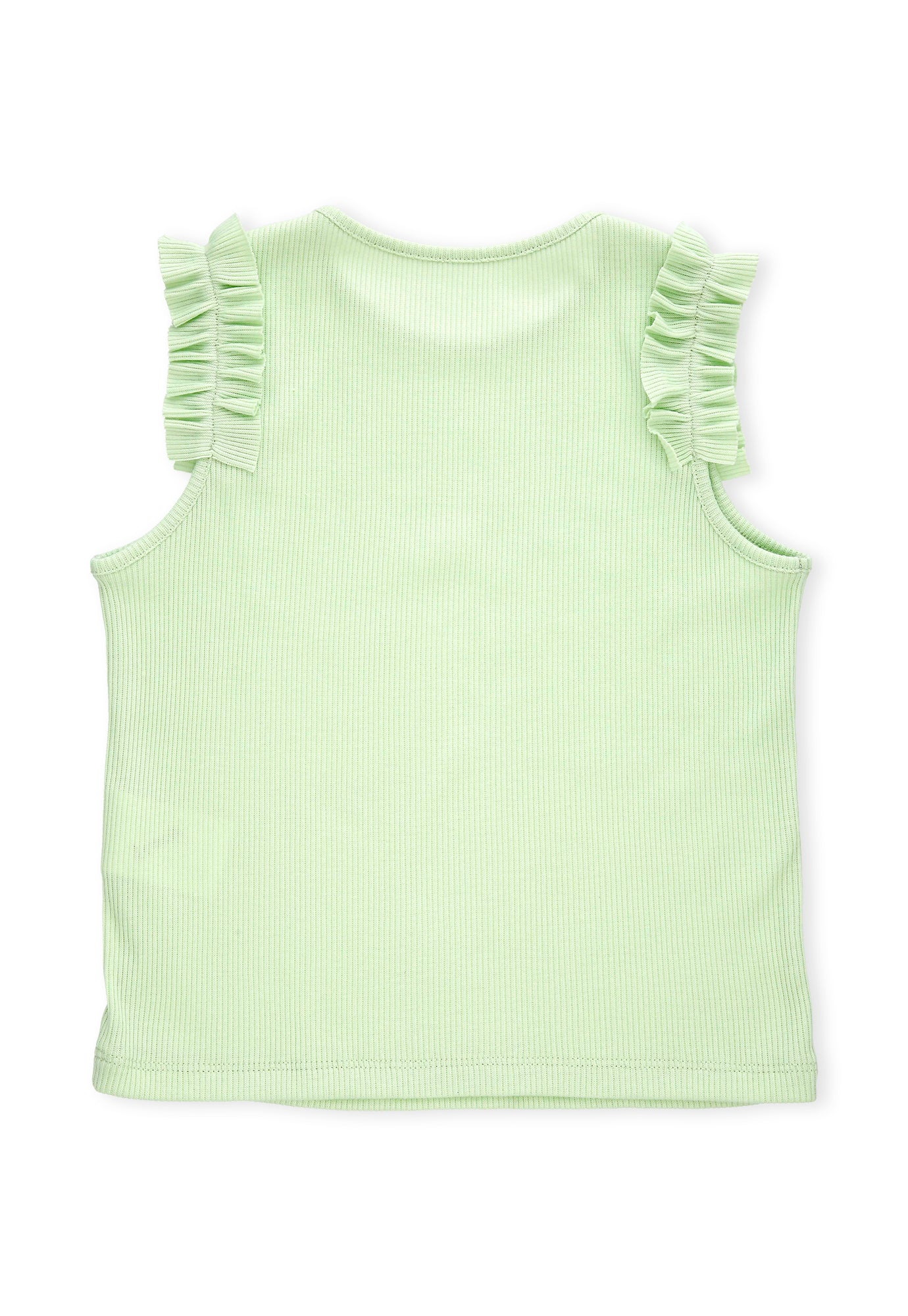 Camiseta verde claro manga sisa en boleros para bebé niña