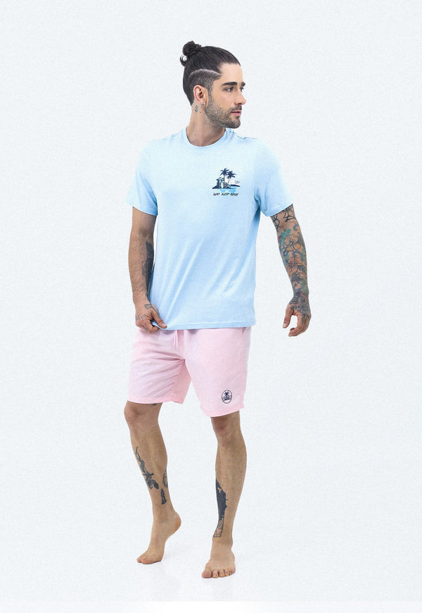 Camiseta De Playa Con Estampado Frontal