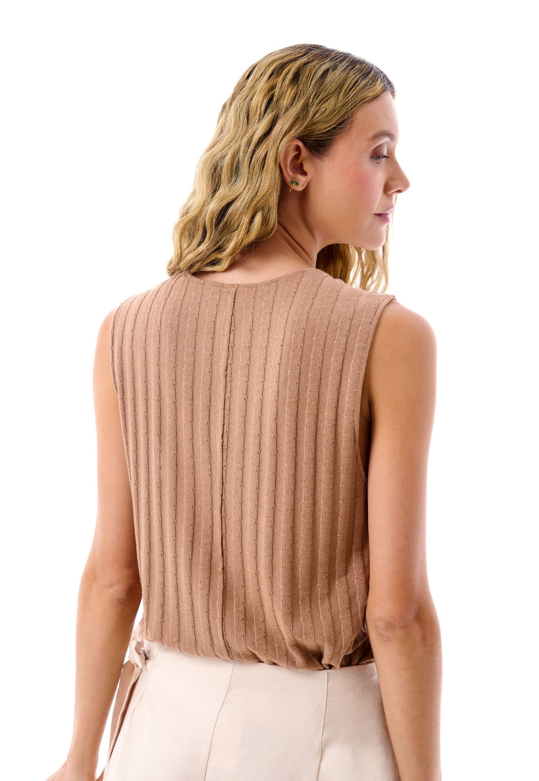 Blusa café para mujer 