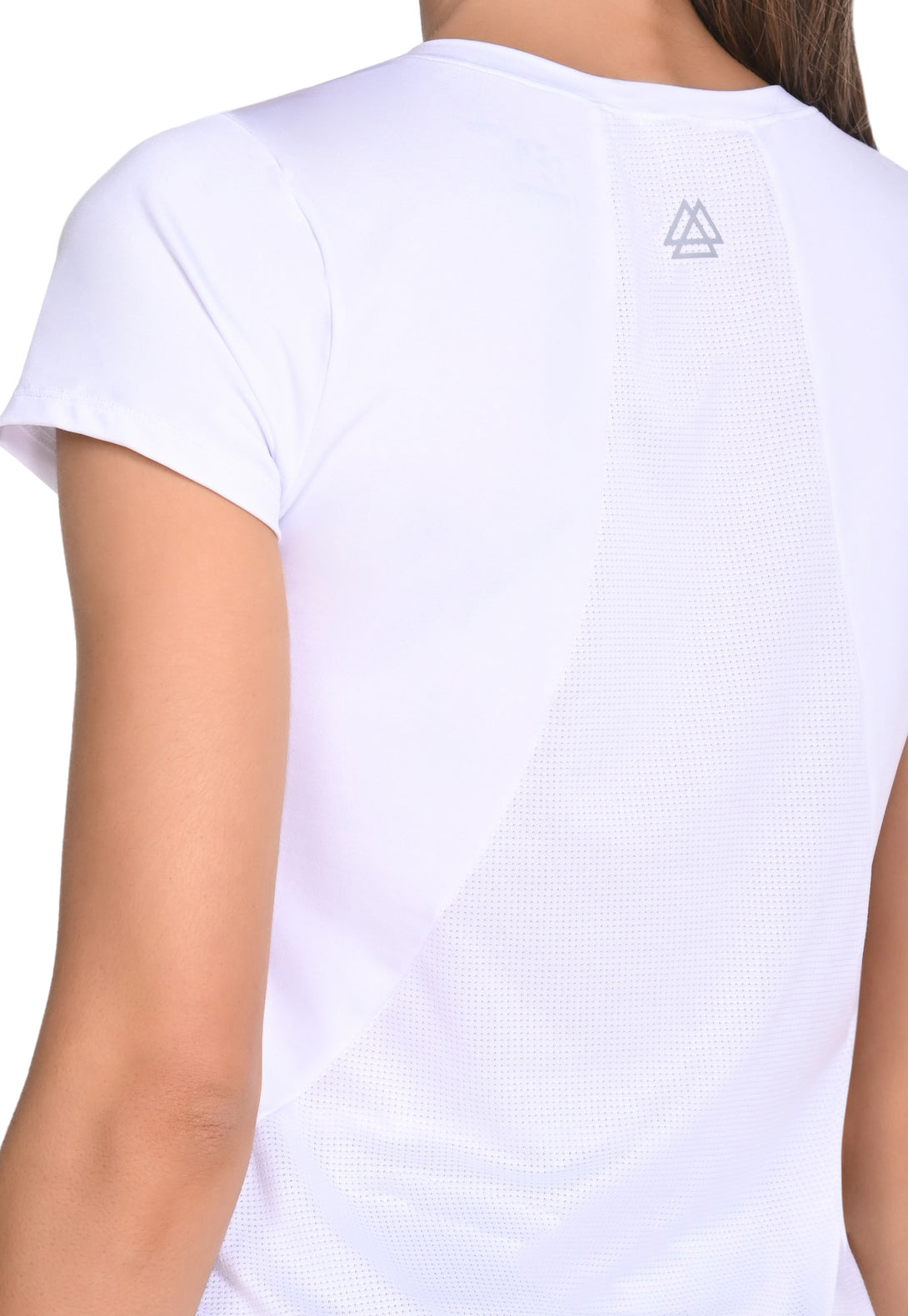 Camiseta en bloque de tela malla.