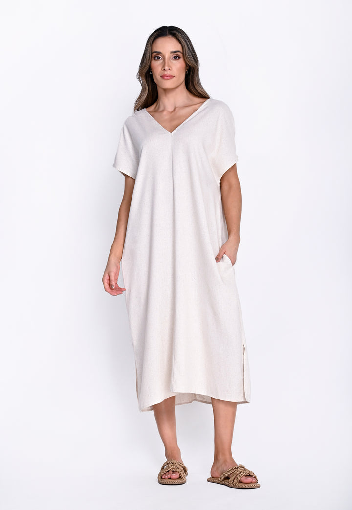 Vestido lino para mujer