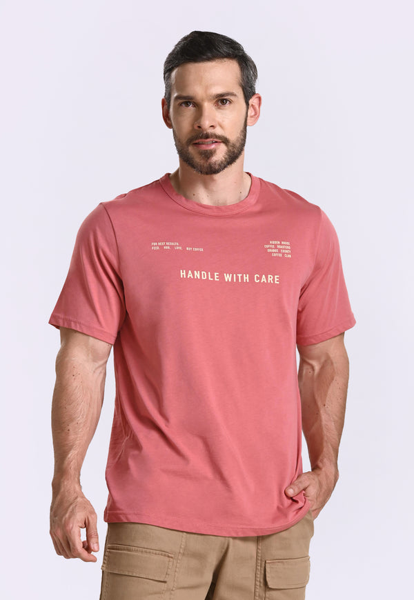Camiseta con cuello redondo, un diseño fresco.