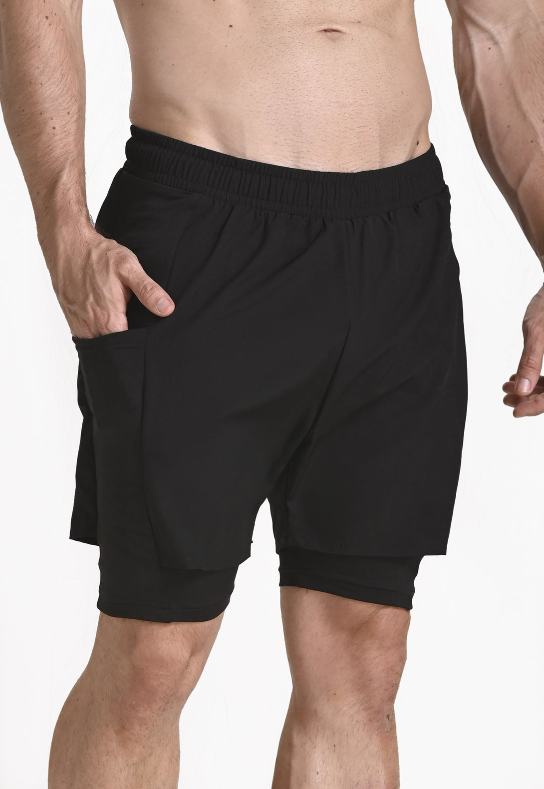 Prenda con ciclista interno funcional para uso deportivo.
