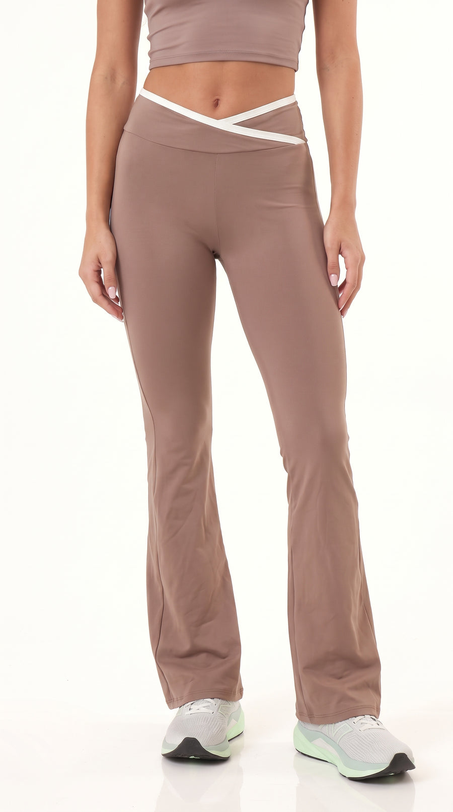 Legging café de bota ancha para mujer – Belife