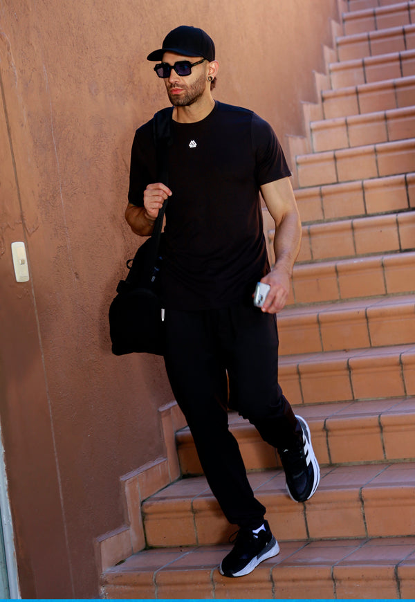 Jogger deportivo negro para hombre