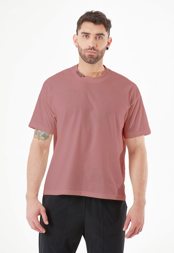 Camiseta manga corta vino para hombre