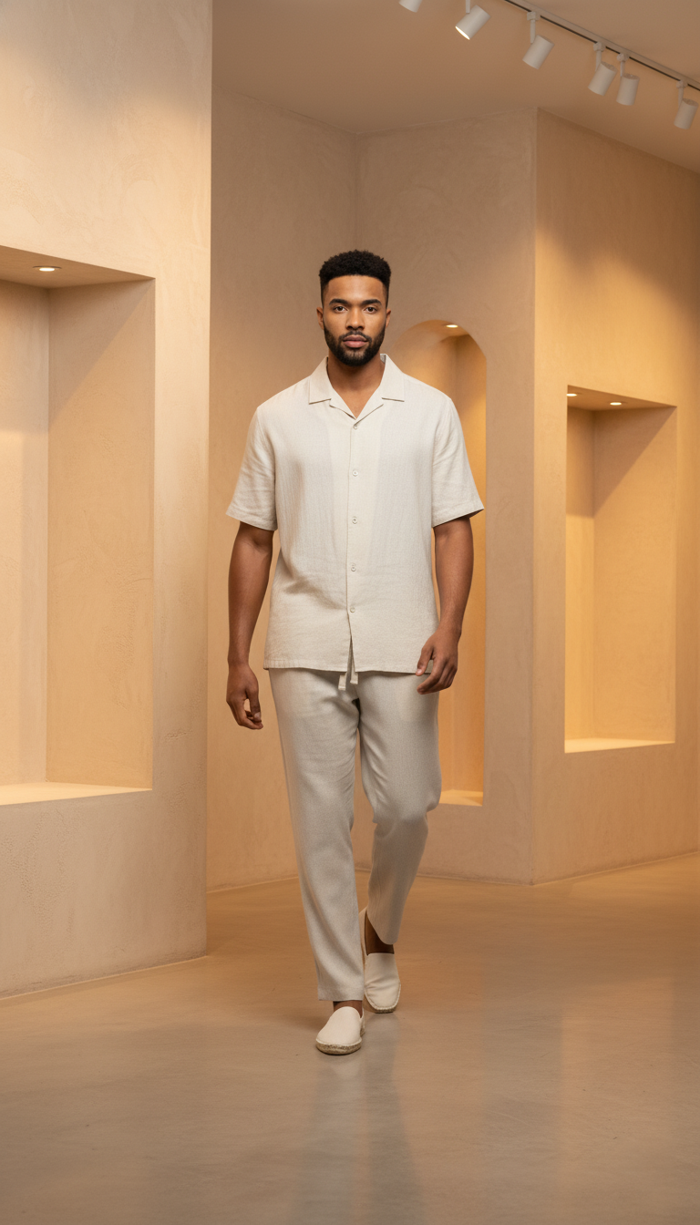 Camisa semilla en lino para hombre – Belife