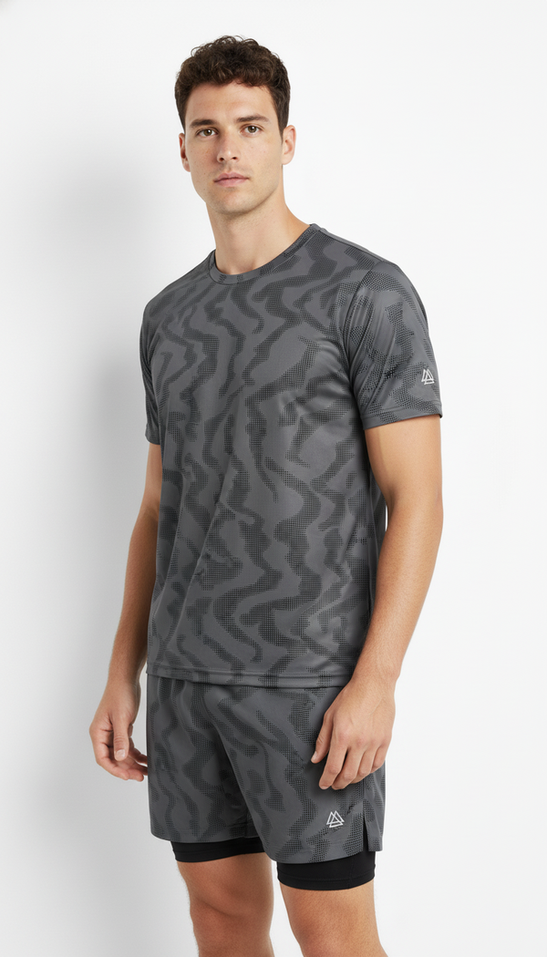 Camiseta deportiva gris para hombre