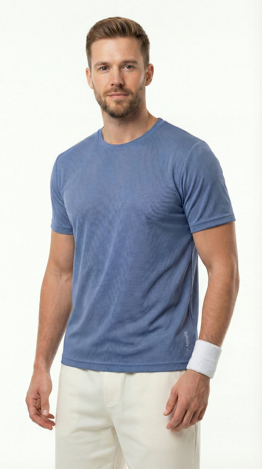 Camiseta deportiva azul para hombre – Belife
