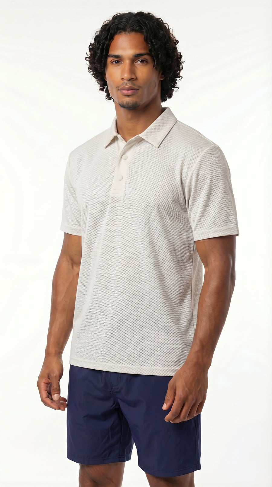 Camiseta Polo deportiva cruda para hombre – Belife
