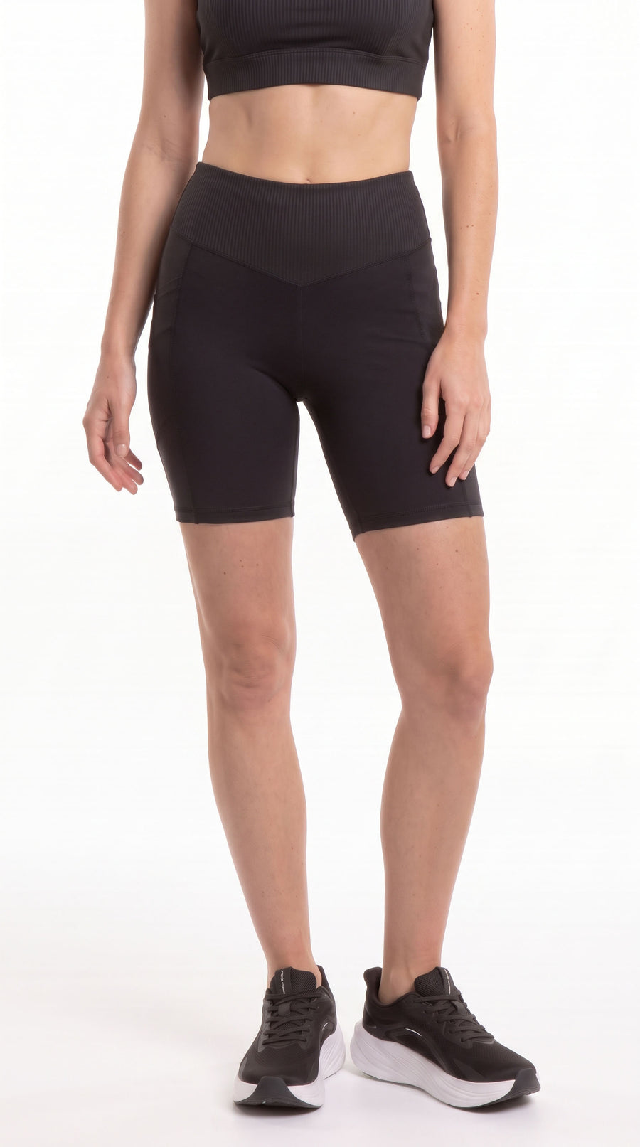 Ciclista negro con bolsillo para mujer – Belife