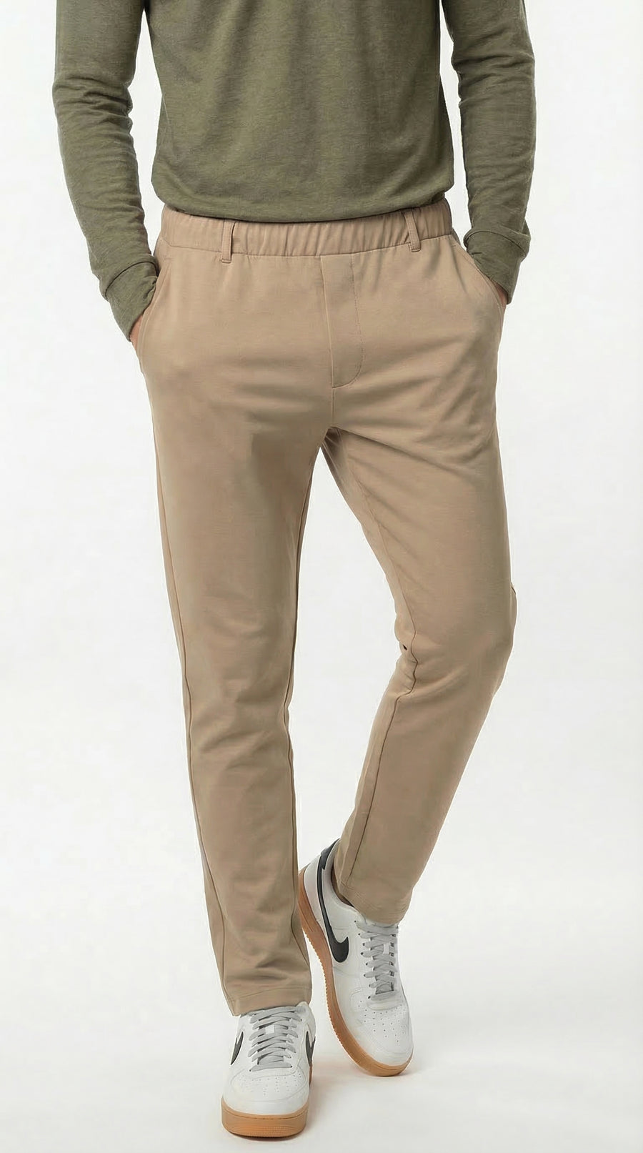 Pantalón café bota recta para hombre – Belife
