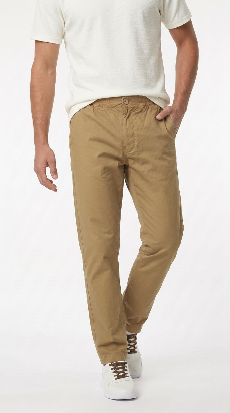 Jogger café en drill para hombre – Belife
