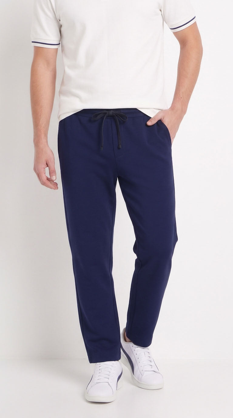 Pantalón azul oscuro tapered para hombre – Belife