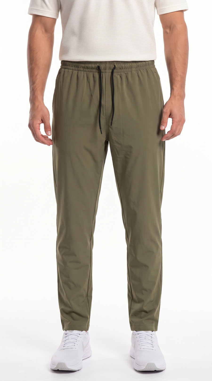 Pantalón deportivo casual para hombre en verde oscuro – Belife