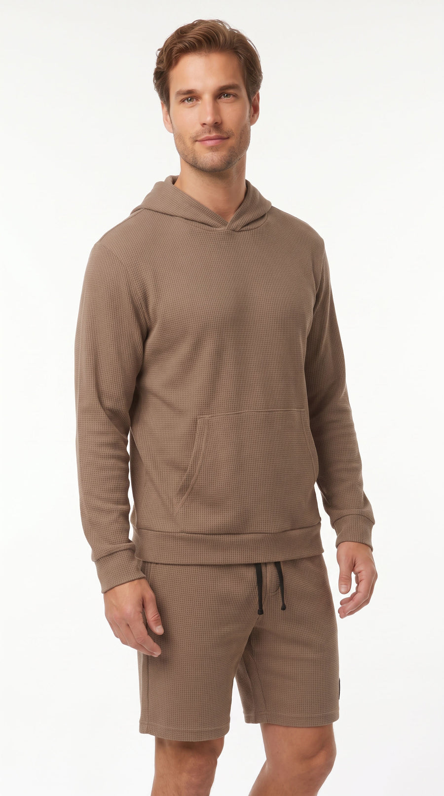 Buzo café con capucha para hombre – Belife