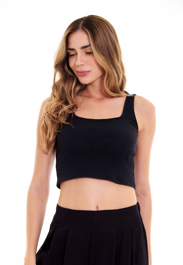 Camiseta Manga Sisa Tipo Crop Top