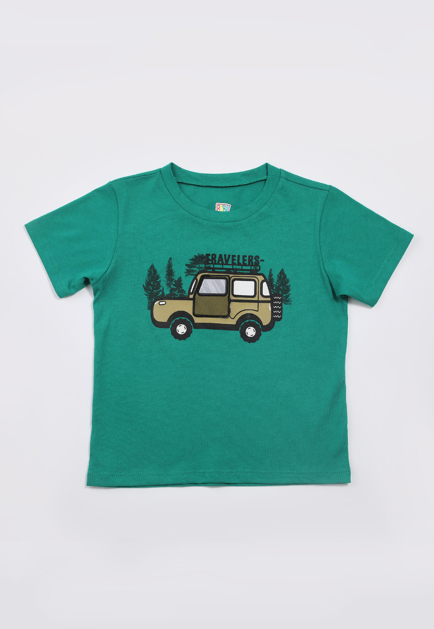 Camiseta verde estampada para bebé niño