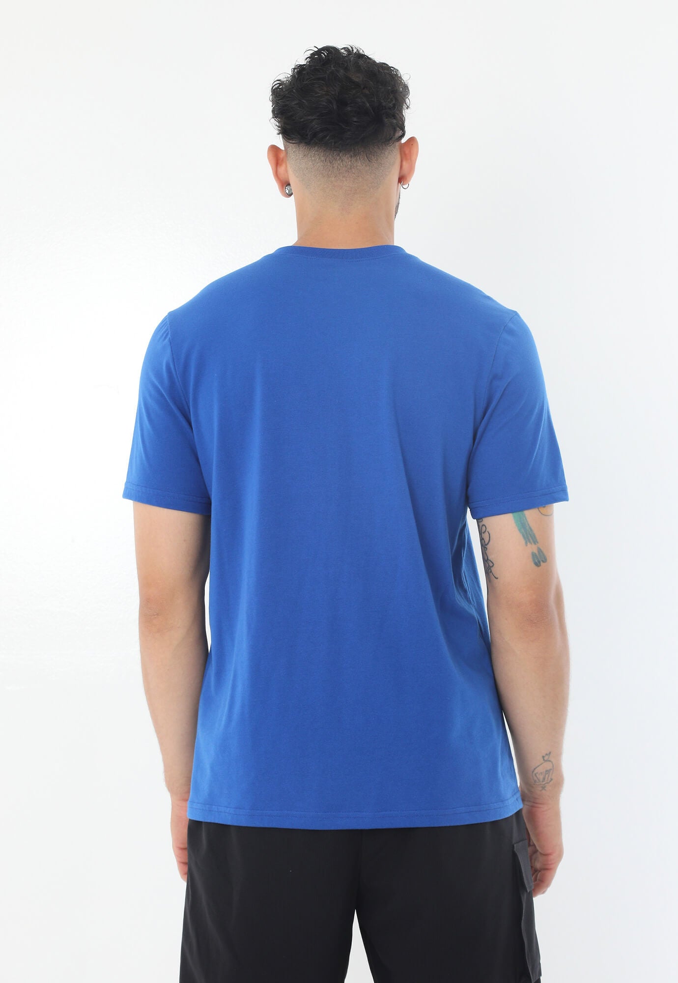 Camiseta Azul Rey Con Estampado Frontal Para Hombre