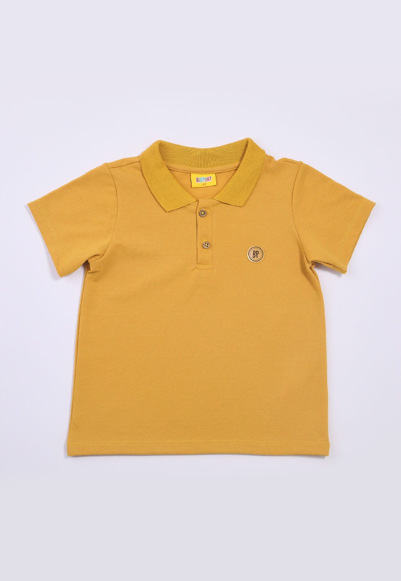 Camiseta polo amarilla para bebe niño
