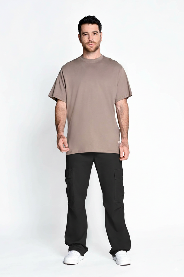 Jogger cargo negro para hombre
