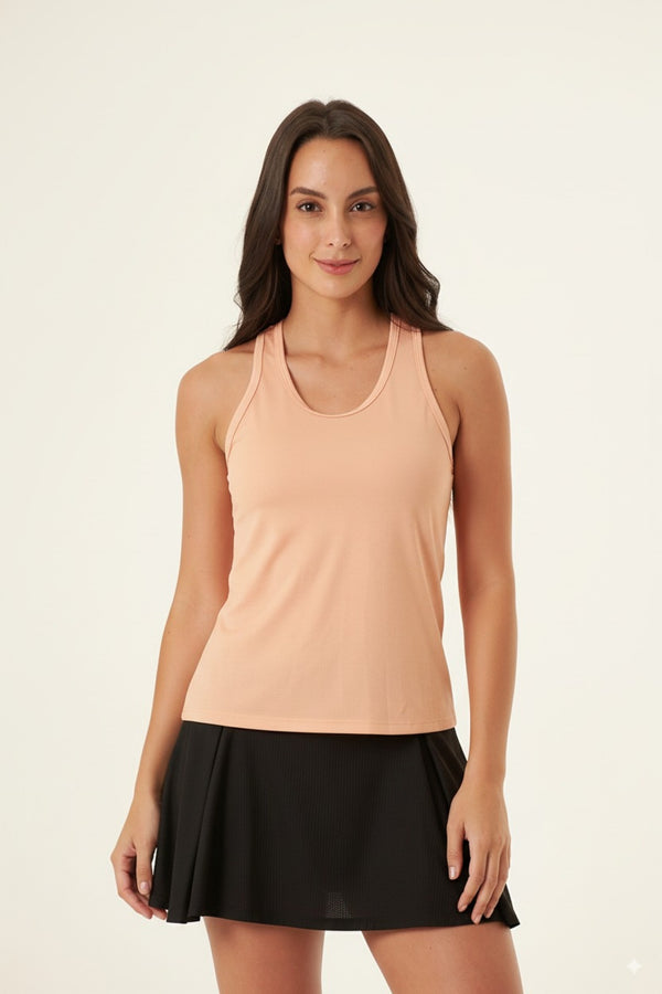 Camiseta deportiva manga sisa melón para mujer