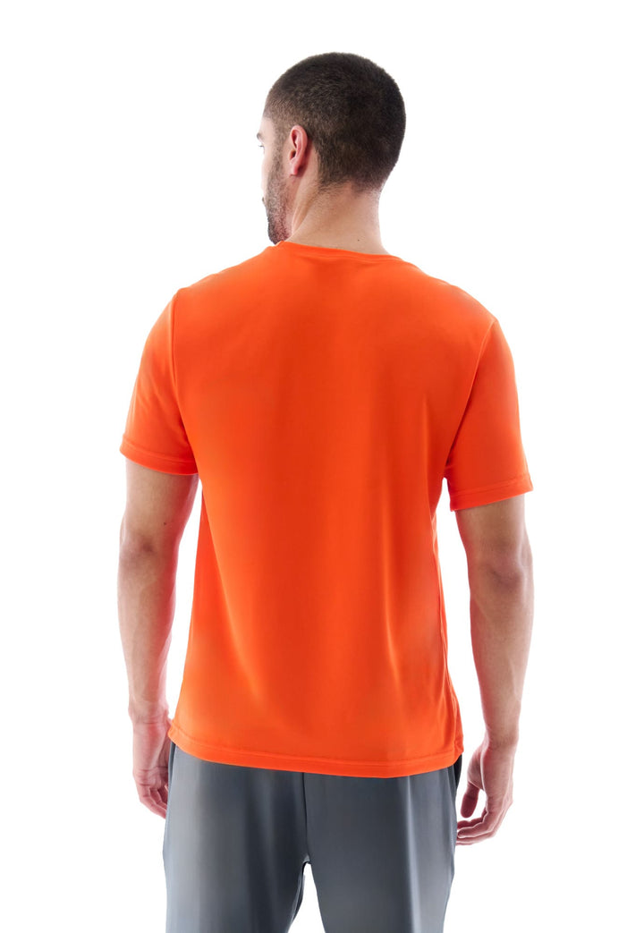 Camiseta manga corta para hombre naranja