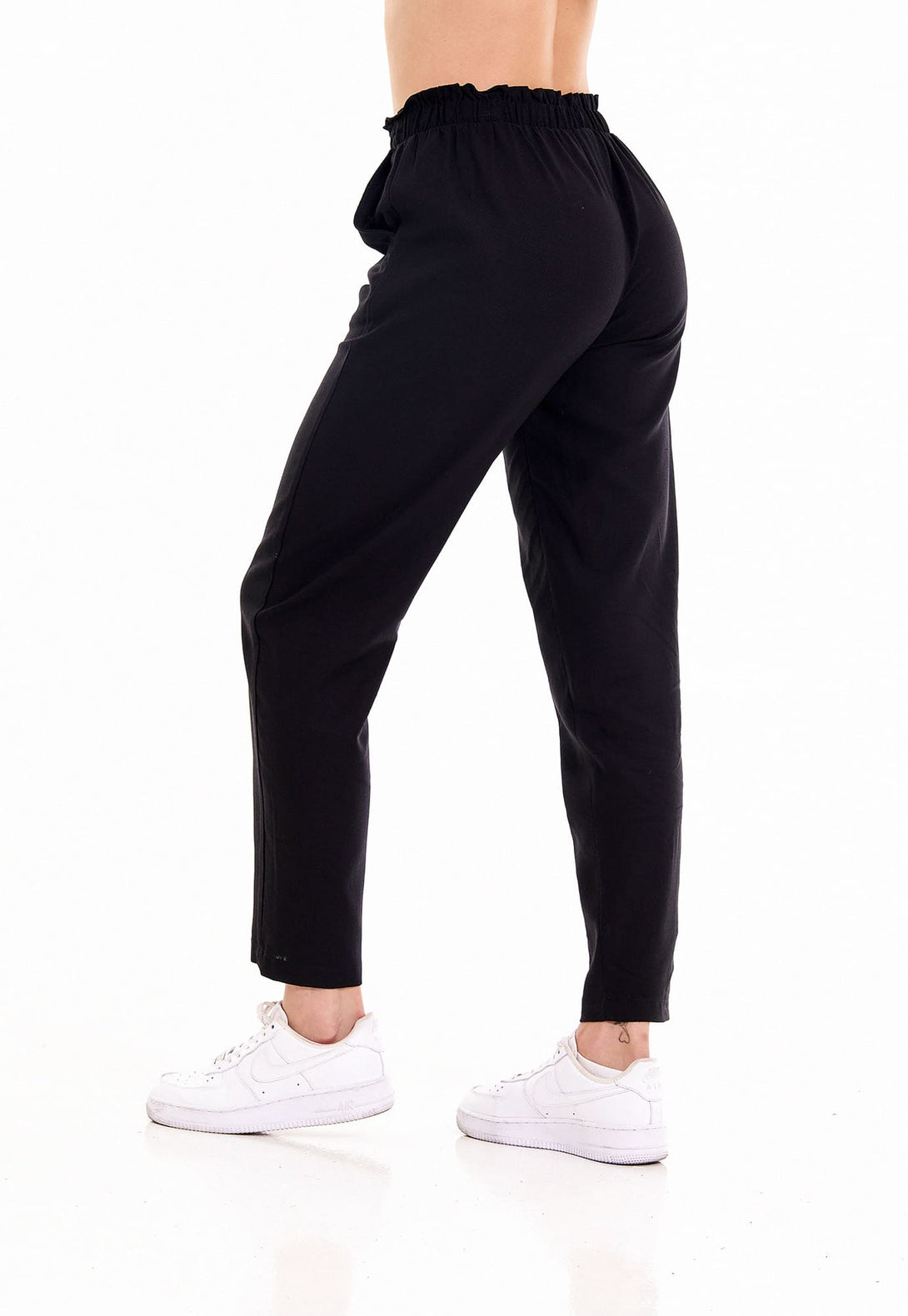 Pantalon negro para mujer con bolsillos, ropa sostenible, dama mujer colombiana