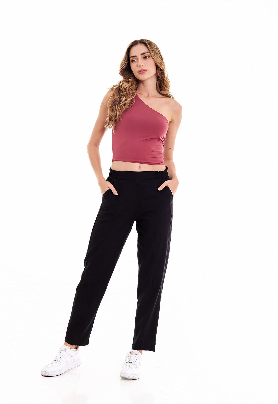 pantalon negro elegante para mujer