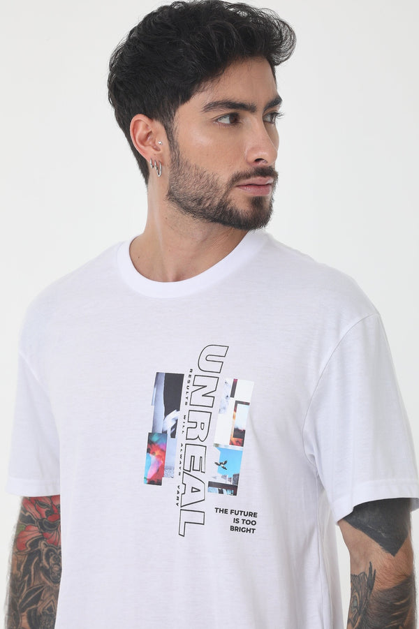Camiseta Manga Corta Con Estampado
