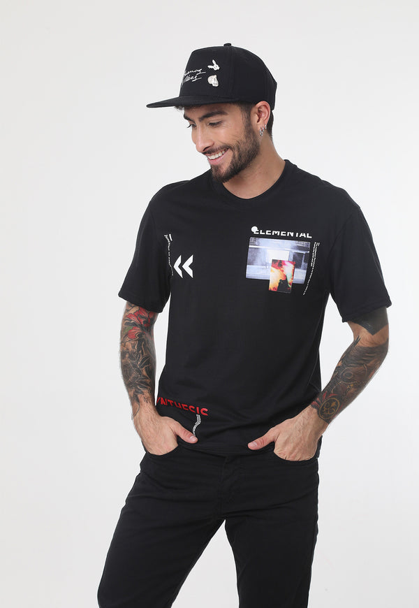 Camiseta Con Estampado En Frente