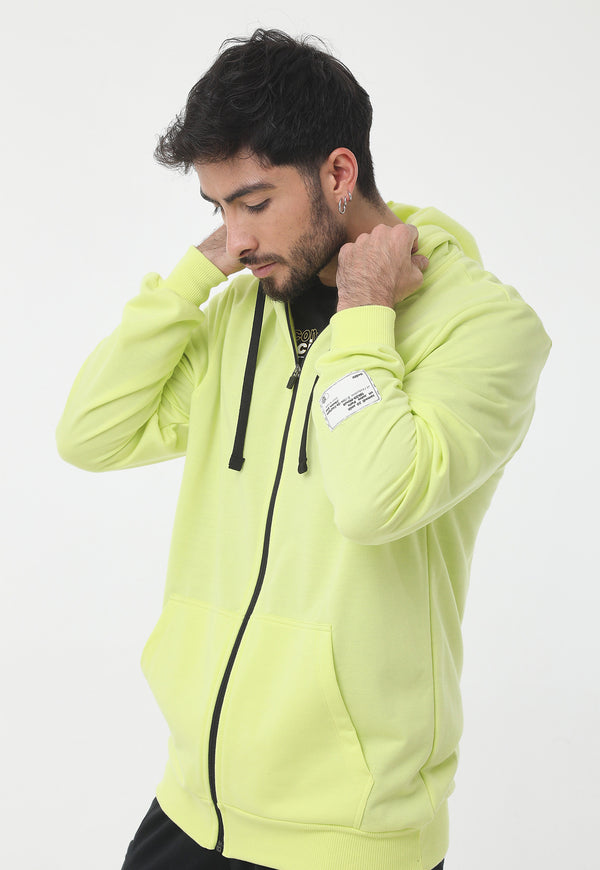 Buzo Amarillo Con Cierre Frontal