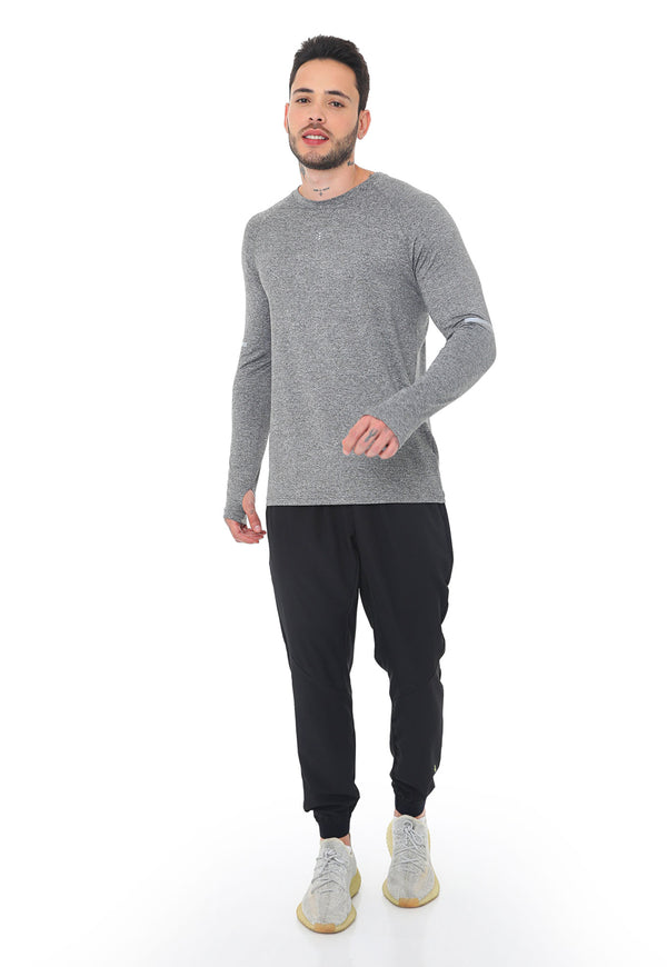 Pantalón deportivo negro tipo jogger ajuste y pretina ajustada para hombre
